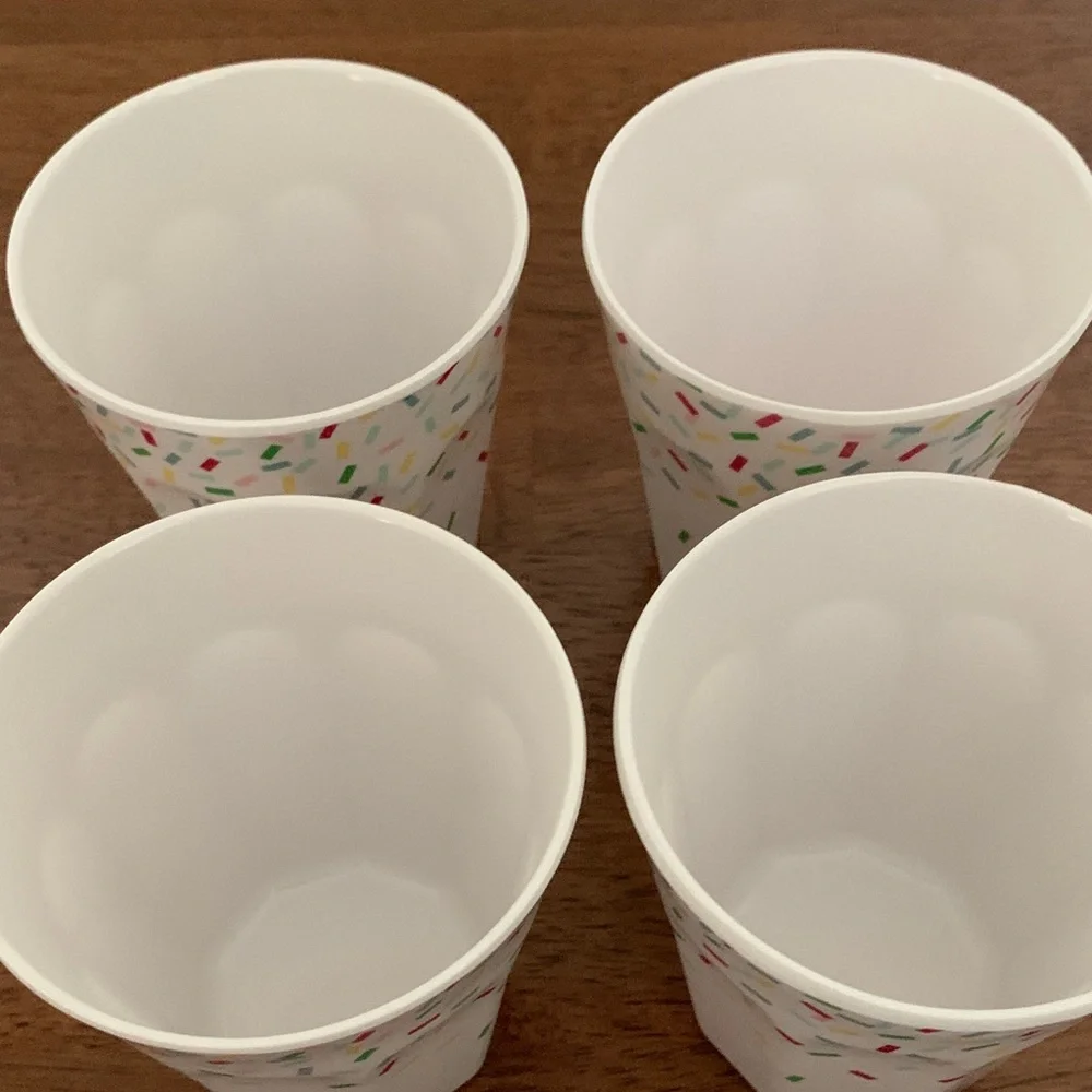 Crate&Barrel White Ice Cream Cups (4)